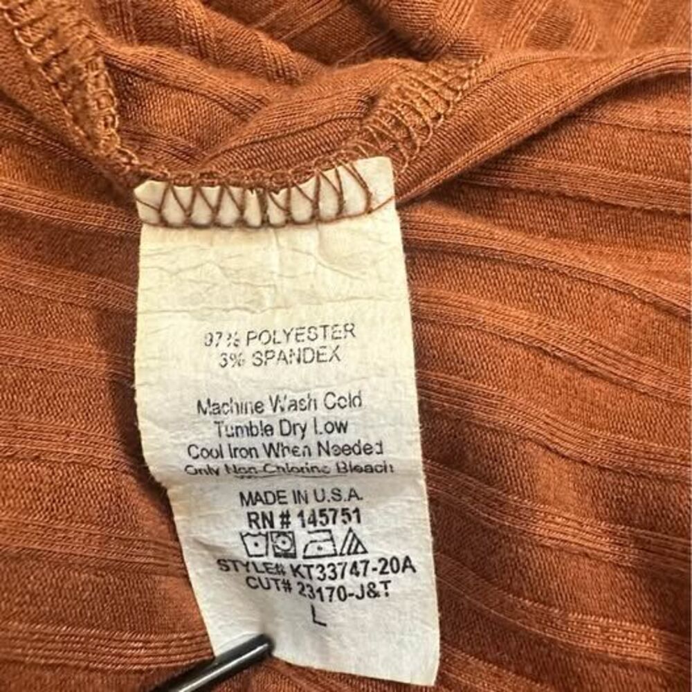 Altar'd State Rust Ribbed Sleeveless Tank Top Size L - Picture 5 of 7